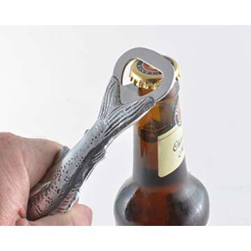 Arthur Court Cool Bottle Opener - Marlin Fish Design, Ideal Father's Day Gift for Men, Fishermen, Hunters - Stainless Steel Head, Easy Care, Comes in Gift Box