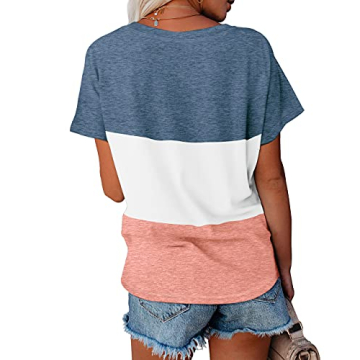 Women's Comfortable V-Neck Loose Fit T-Shirts XL