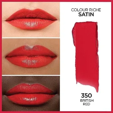 Hydrating Satin Lipstick by L’Oréal Paris in British Red