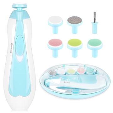 Baby Nail Trimmer Electric - 6-in-1 Family Grooming Kit