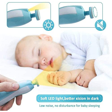 Baby Nail Trimmer Electric - 6-in-1 Family Grooming Kit