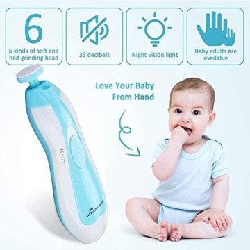 Baby Nail Trimmer Electric - 6-in-1 Family Grooming Kit