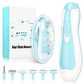 Baby Nail Trimmer Electric - 6-in-1 Family Grooming Kit