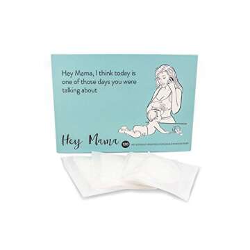 Hey Mama Disposable Nursing Pads - (120) Super Absorbent, Ultra Comfortable & Individually Wrapped
