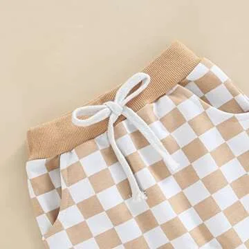 Toddler Checkerboard Plaid Pants - Stylish & Comfortable