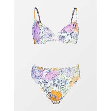 CUPSHE Floral High Waisted Bikini Set for Stylish Women