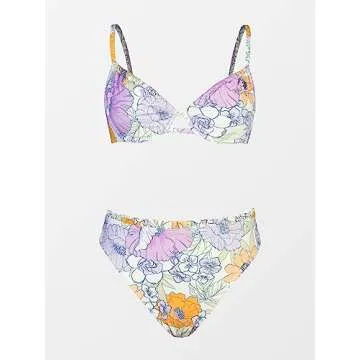 CUPSHE Floral High Waisted Bikini Set for Stylish Women