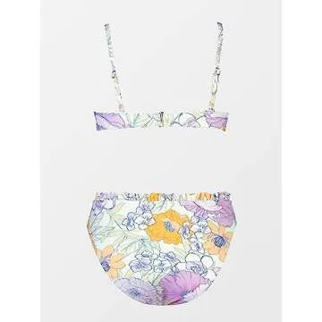 CUPSHE Floral High Waisted Bikini Set for Stylish Women