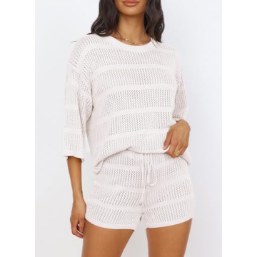 PRETTYGARDEN Women's Stylish Summer Two Piece Coverup