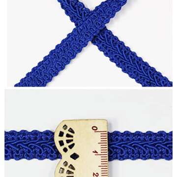 Gimp Braid Trim Royal Blue Decorative Webbing for Crafts