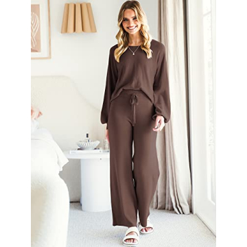 Elegant ANRABESS Women’s Two Piece Sweater Set for Fall
