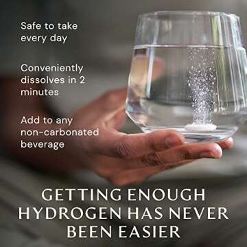 BodyHealth H2 Infuse Molecular Hydrogen Tablets, Tablets for Drinking Water, Elemental Magnesium to Support Metabolism with Molecular Hydrogen Water - 60 Tablets