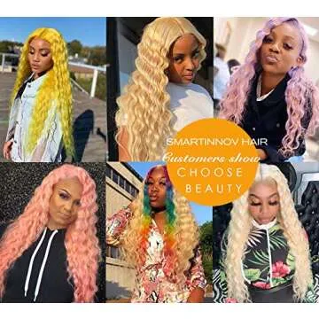 Premium 18Inch Blonde Virgin Human Hair Wig - Water Wave
