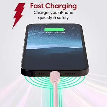 TALK WORKS 10ft Fast-Charge Lightning Cable - MFi Certified