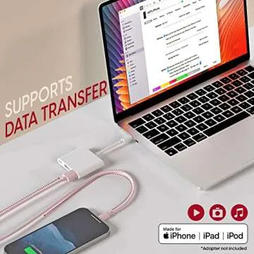 TALK WORKS 10ft Fast-Charge Lightning Cable - MFi Certified