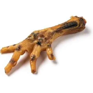 Jack&Pup Dehydrated Chicken Feet for Dogs | All Natural Single Ingredient Dog Treat | Rich in Glucos...