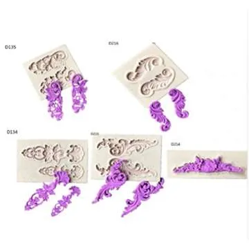 UINKE Lace Mold for Cake Cookies Fondant Decorations