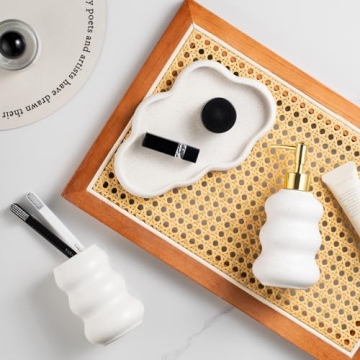 Sands of Tranquility 3-Piece Ceramic Bathroom Accessories Set