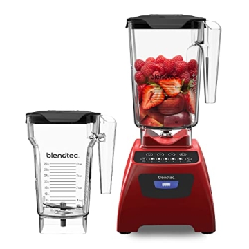 Blendtec Classic 575 Blender- WildSide+ Jar (90oz) and Four Side Jar (75oz) BUNDLE- 4 Pre-programmed...