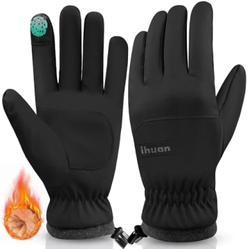 Waterproof Windproof Winter Gloves for Men & Women – Touch Screen, Warm for Cold Weather Driving, ...