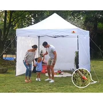 ABCCANOPY Tent Stakes Camping Tent Stakes, 10pc-Pack (Orange)