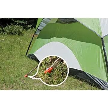 ABCCANOPY Tent Stakes Camping Tent Stakes, 10pc-Pack (Orange)