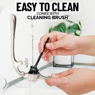 Zulay Kitchen Garlic Press Set - Powerful & Easy to Use