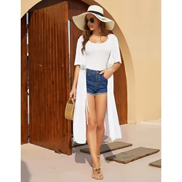 Ekouaer Bikini Cover Up Lightweight Flowy Beachwear