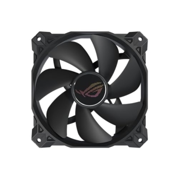 ASUS ROG Strix XF120 Whisper-Quiet, 4-pin PWM Fan for PC Cases, Radiators or CPU Cooling (120mm, up ...
