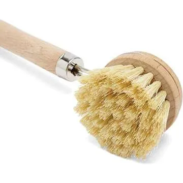 Fox Run Natural Dish Brush with Eco-Friendly Tampico Bristles