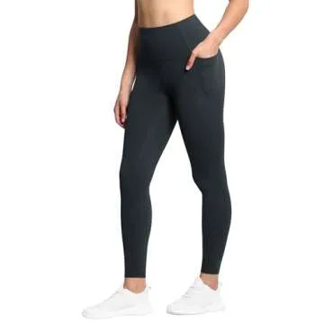 THE GYM PEOPLE Tummy Control Workout Leggings with Pockets High Waist Athletic Yoga Pants for Women ...
