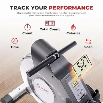 Sunny Health & Fitness SF-RW5515 Rowing Machine for Home Workouts