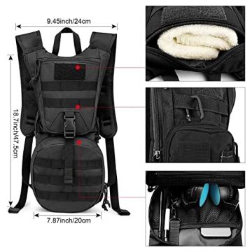 G4Free Tactical Hydration Pack with BPA-Free Bladder