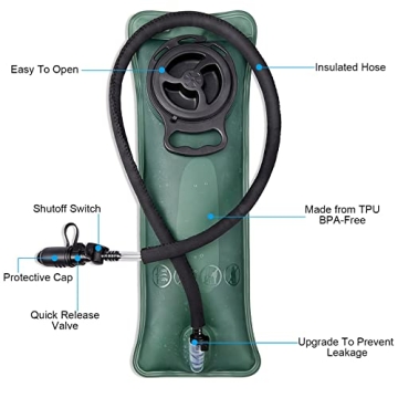 G4Free Tactical Hydration Pack with BPA-Free Bladder