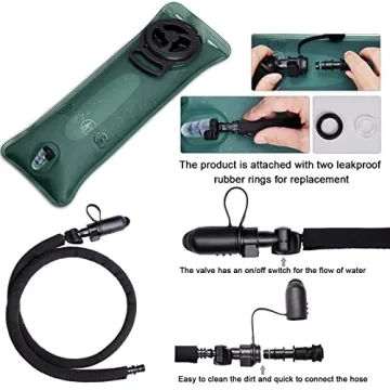 G4Free Tactical Hydration Pack with BPA-Free Bladder