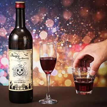 Amyhill 30 Pcs Acrylic Circle Drink Tags Round Party Drink Tag Circle Drink Markers Blank Acrylic Tag Rim of Glass, Wine Glass Disc for Baby Shower Wedding Engagement Birthday Party Decoration(Clear)