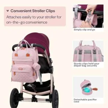 BabbleRoo Diaper Bag Backpack - Stylish Baby Travel Essentials