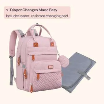 BabbleRoo Diaper Bag Backpack - Stylish Baby Travel Essentials