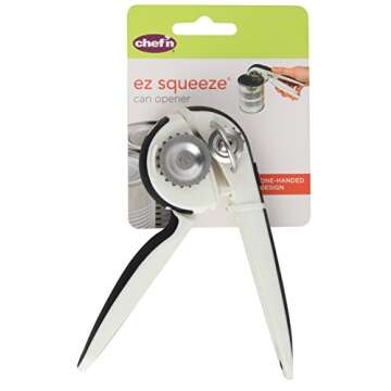 Chef'n EzSqueeze One-Handed Can Opener for Easy Kitchen Use