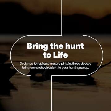 Avian X Topflight Pintail Decoys - Realistic & Rugged Floating Duck Decoys for Hunting