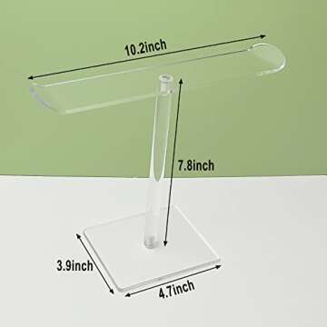 Bigfety Acrylic Headband Holder, Hair Accessories Organizer Clear Stand for Girls