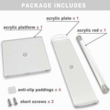 Bigfety Acrylic Headband Holder, Hair Accessories Organizer Clear Stand for Girls