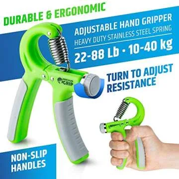 HerculesGrip Adjustable Hand Grip Strengthener Kit - 6 Pack