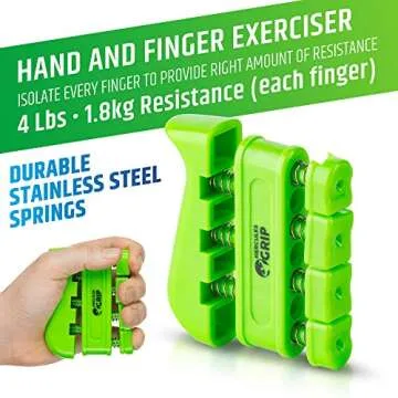 HerculesGrip Adjustable Hand Grip Strengthener Kit - 6 Pack