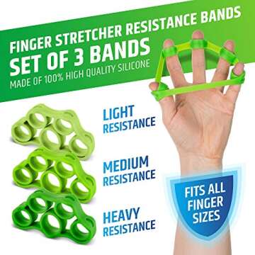 HerculesGrip Adjustable Hand Grip Strengthener Kit - 6 Pack