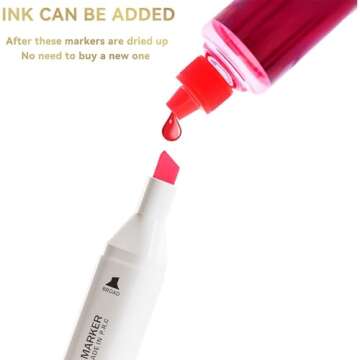 WELLOKB Alcohol Markers, 80 Colors Dual Tip Blender Art Markers for Coloring, Illustrations, and Sketching, Alcohol Markers Set, Alcohol Based Markers with Carrying Case