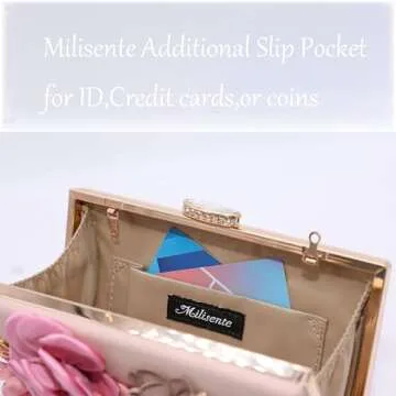 Milisente Flower Clutch Evening Bag for Elegant Occasions