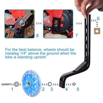 Tayizoo Training Wheels with Axle Extenders for Kids