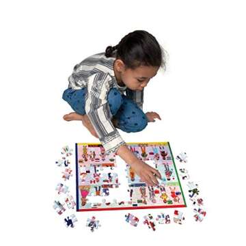 eeBoo Children of the World 100 Piece Puzzle - Educational Fun