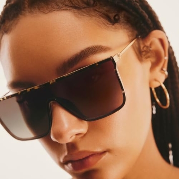 Quay Nightfall Oversized Sunglasses with UV Protection